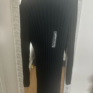 GAP Black Ribbed Knit Sweater